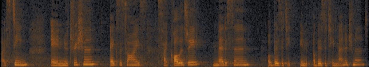Spectrogram of the original recording: background noise visible between words