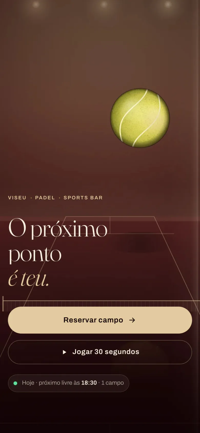 Padel Viseu — mobile view